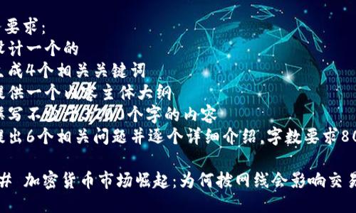 任务要求： 
- 设计一个的
- 生成4个相关关键词
- 提供一个内容主体大纲
- 撰写不少于3700个字的内容
- 提出6个相关问题并逐个详细介绍，字数要求800字

### 加密货币市场崛起：为何拔网线会影响交易？